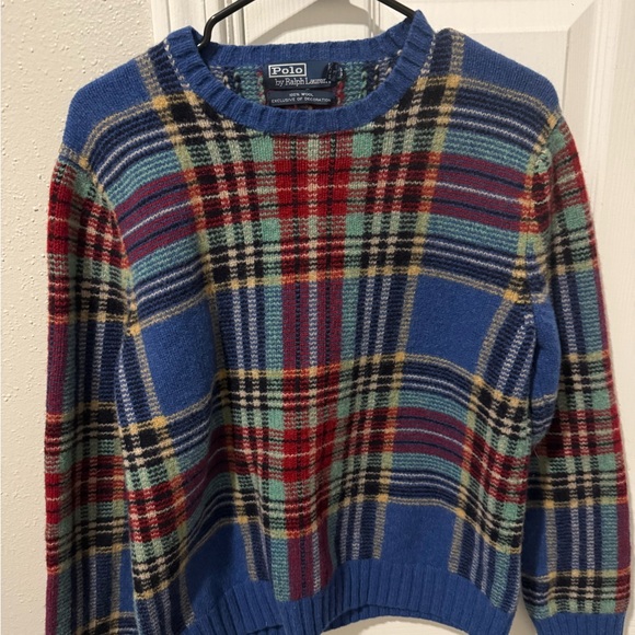 Polo by Ralph Lauren Multicolor Plaid Crewneck Sweater - Blue Base